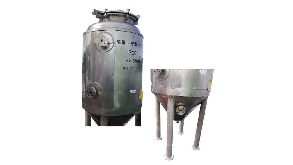 ステンレス醗酵・貯蔵タンク（650L）の画像