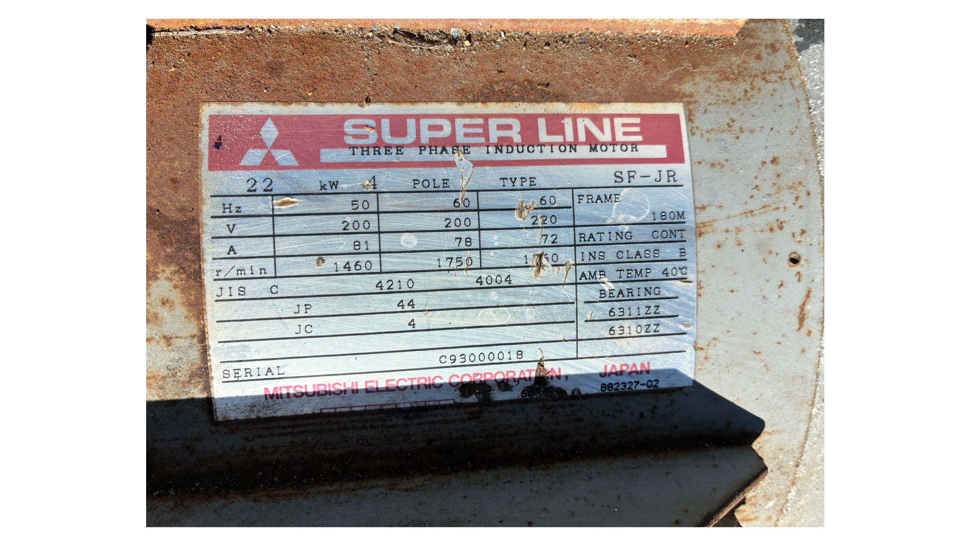 モーター　22Kw-4Pの画像