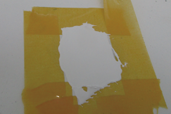 専用補修材の塗布